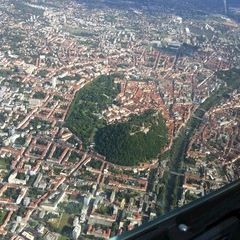 Flugwegposition um 14:54:51: Aufgenommen in der Nähe von Graz, Österreich in 1438 Meter